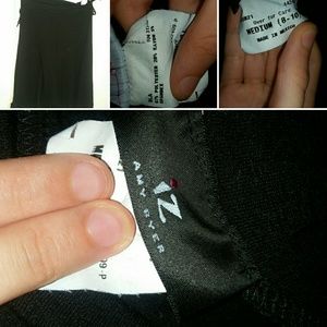 Comfy soft fabric loose pants for girls black